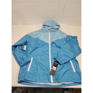 Swiss Alps Teal Raincoat Windbreaker Waterproof Jacket Size XL NEW